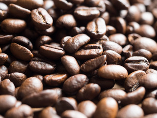 Black and brown cofee seed full frame for background