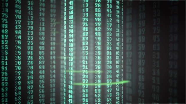 Cryptography and block chain. Visualization of processing, accumulation, storage and transmission of data. High quality IT concept.