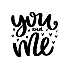 Romantic vector poster