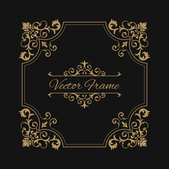 Baroque ornate frame