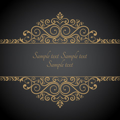 Baroque ornate frame