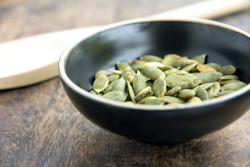 Pumpkin seeds background