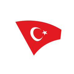 Turkey flag, vector illustration