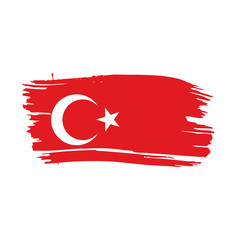 Turkey flag, vector illustration