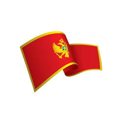 montenegro flag, vector illustration