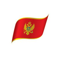 montenegro flag, vector illustration