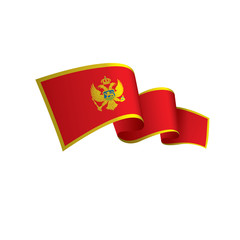 montenegro flag, vector illustration