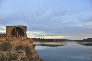 Fototapeta na wymiar Castle of Peñarroya in Ciudad Real
