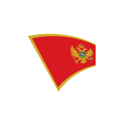 montenegro flag, vector illustration