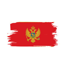 montenegro flag, vector illustration