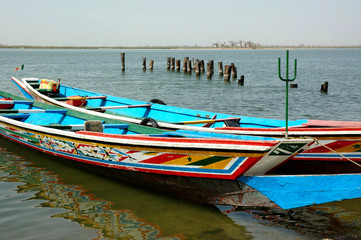 Fototapeta na wymiar Barques de pêcheurs, Sénégal