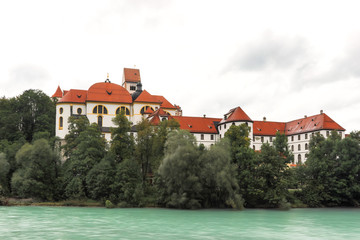Fototapeta na wymiar Monastery St. Mang at the river Lech