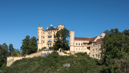 Fototapeta na wymiar Castle Hohenschwangau in the bavarian alps