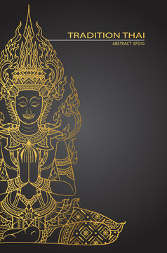 cover tradition thai Buddha Jewelry Set