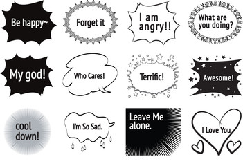 speech bubble talk
