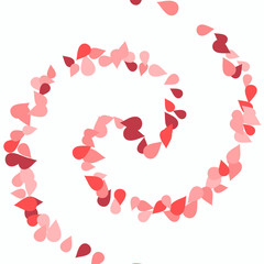 Vector Confetti Background Pattern. Element of design. Colored petals on a white background
