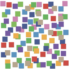 Background in the form of a mosaic of multi-colored squares.