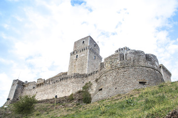 famous medieval fortress in Assisi Italy