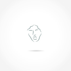 mask human icon vector