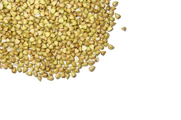 Buckwheat isolated on white background