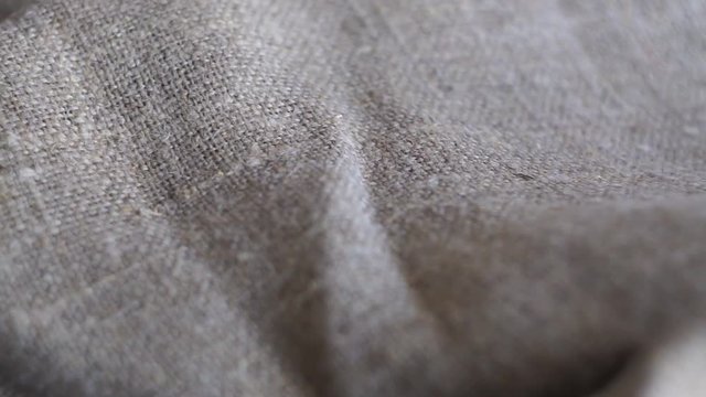 Closeup of sack texture slider sooting, macro