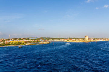 Naklejka premium Curacao from the Sea