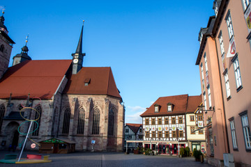 Very old timbered house old town Germany 