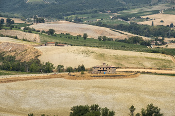 Fototapeta premium Country landscape from Orvieto, Umbria, Italy