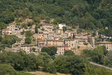 Fototapeta na wymiar Old village of Pontecuti, near Todi, Umbria