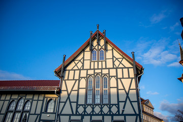 Very old timbered house old town Germany 
