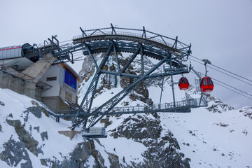 Top station of Paradiso cable car, Passo Tonale, Italy