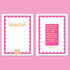 Valentines day party greeting cards