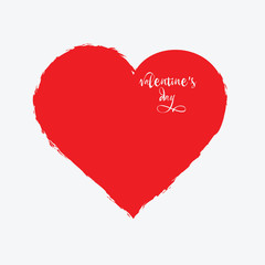 Grunge heart, Valentine's Day