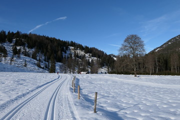 Langlaufloipe in Bayrischzell