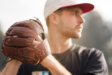 concentration avant l'action(Baseball)