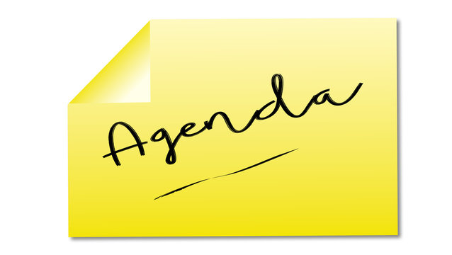 agenda m&eacute;mo jaune