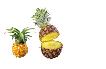 Pineapple isolated on white background