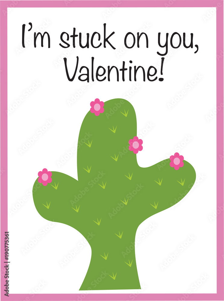 Sticker I Am Stuck on You Valentine