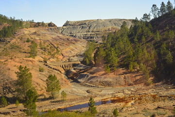 Mina de oro y cobre Riotinto