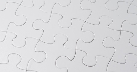 Fototapeta premium Whole white complete puzzle