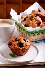 Blueberry cornmeal cake