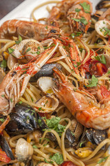 Spaghetti au fruits de mer