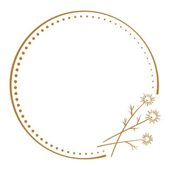 Vector floral vintage frame