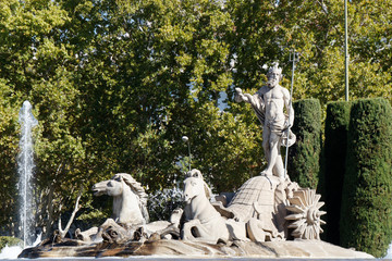 Detail of the neptune fountain