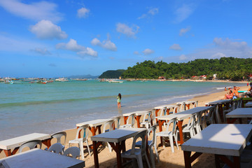 cafe with beach view