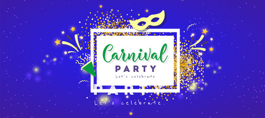 Carnival colorful poster.Vector illustration