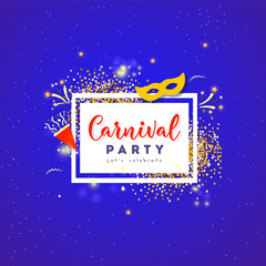 Naklejka premium Carnival colorful poster.Vector illustration