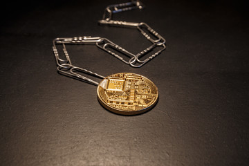 Block chain concept and clerical clips