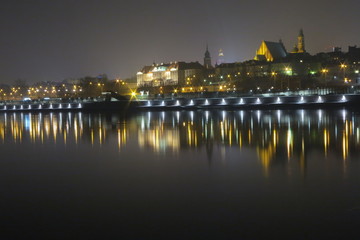 Obraz premium Vistula by Night