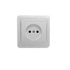 Electric outlet. Isolated white background.